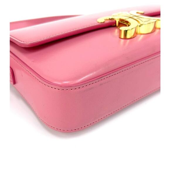 CELINE Pink Triope Shoulder Bag A-A25698 - Picture 10 of 12